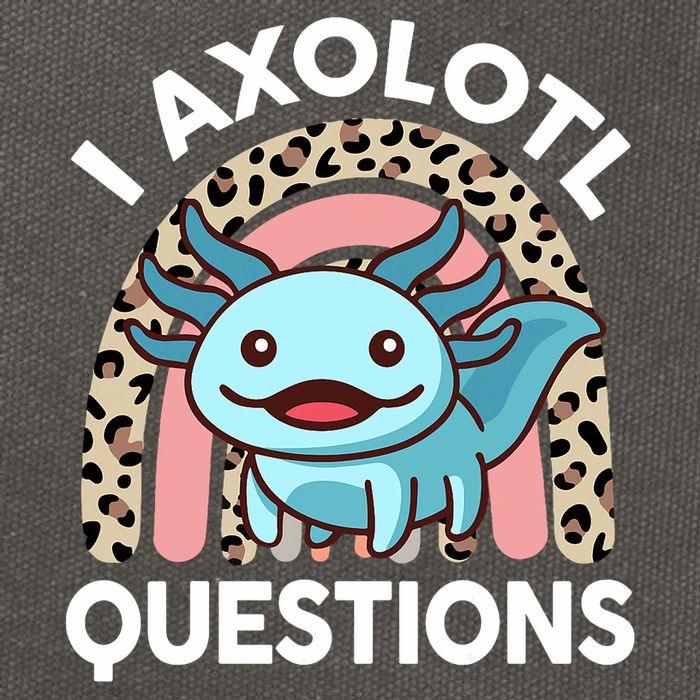  I Axolotl Questions Girl Women Cute Axolotl  Cotton Canvas Backpack