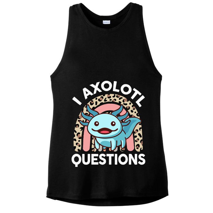 I Axolotl Questions Ladies PosiCharge Tri-Blend Wicking Tank