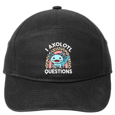 I Axolotl Questions 7-Panel Snapback Hat