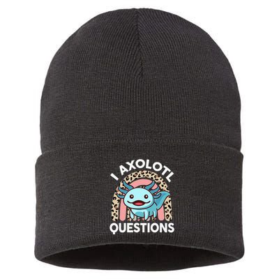 I Axolotl Questions Sustainable Knit Beanie
