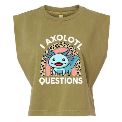 I Axolotl Questions Garment-Dyed Women's Muscle Tee