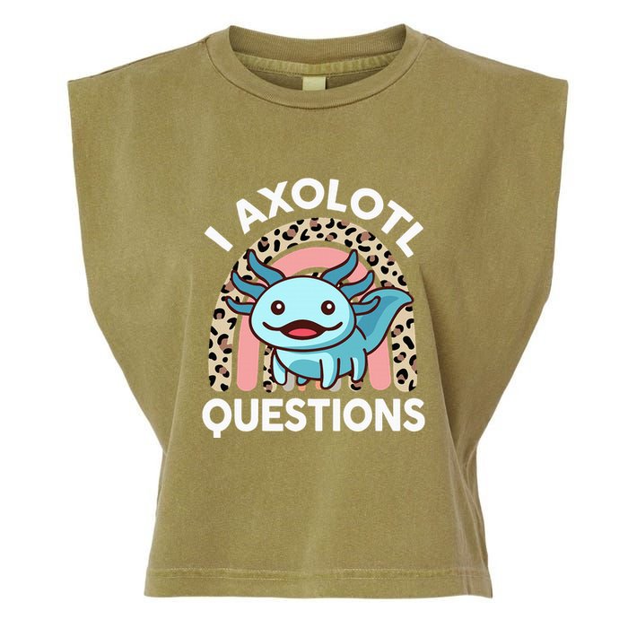 I Axolotl Questions Garment-Dyed Women's Muscle Tee