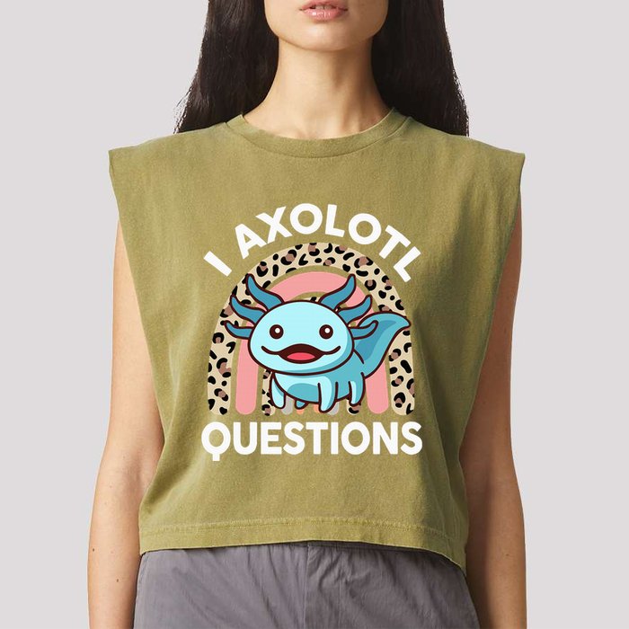 I Axolotl Questions Garment-Dyed Women's Muscle Tee