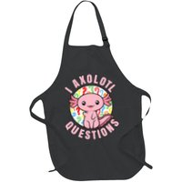 I Axolotl Questions Funny P.ink Axolotl Kawaii Apron