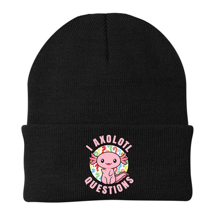 I Axolotl Questions Funny P.ink Axolotl Kawaii Beanie