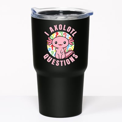 I Axolotl Questions Funny P.ink Axolotl Kawaii Tumbler