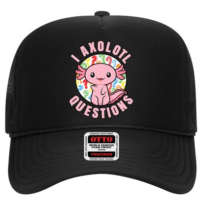 I Axolotl Questions Funny P.ink Axolotl Kawaii Hat