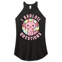 I Axolotl Questions Funny P.ink Axolotl Kawaii Women's Perfect Tri Rocker Tank