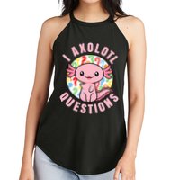 I Axolotl Questions Funny P.ink Axolotl Kawaii Women's Perfect Tri Rocker Tank