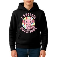 I Axolotl Questions Funny P.ink Axolotl Kawaii Kids Hoodie
