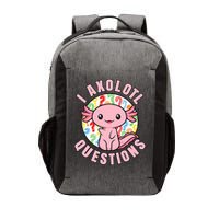 I Axolotl Questions Funny P.ink Axolotl Kawaii Vector Backpack