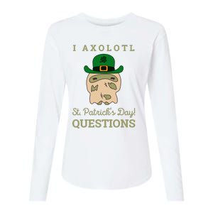 I Axolotl Questions St.PatrickS Day Womens Cotton Relaxed Long Sleeve T-Shirt