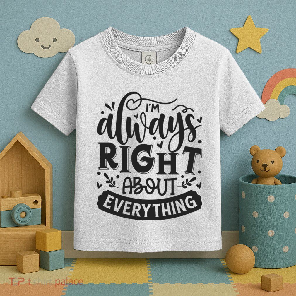 I’M Always Right About Everything Toddler T-Shirt