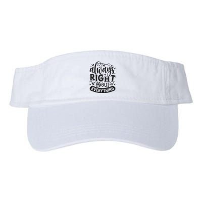 I’M Always Right About Everything Visor
