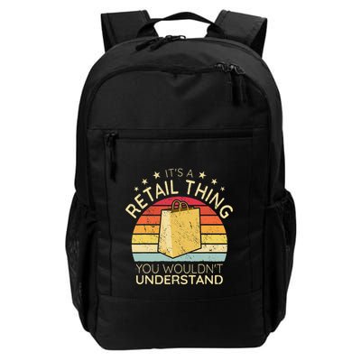 ItS A Retail Thing Checkout Retro Retail Store Worker Daily Commute Backpack