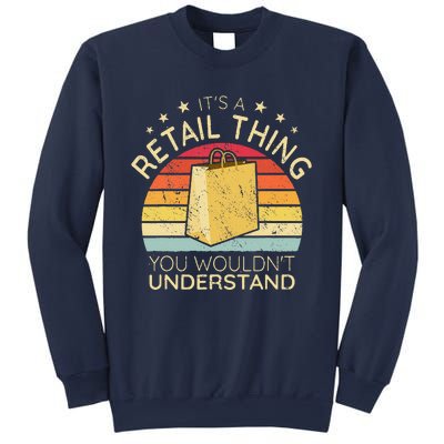 ItS A Retail Thing Checkout Retro Retail Store Worker Sweatshirt