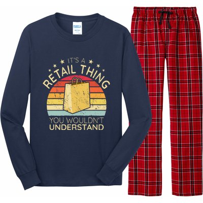 ItS A Retail Thing Checkout Retro Retail Store Worker Long Sleeve Pajama Set