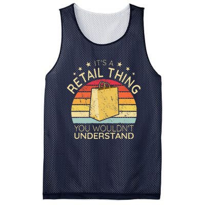 ItS A Retail Thing Checkout Retro Retail Store Worker Mesh Reversible Basketball Jersey Tank