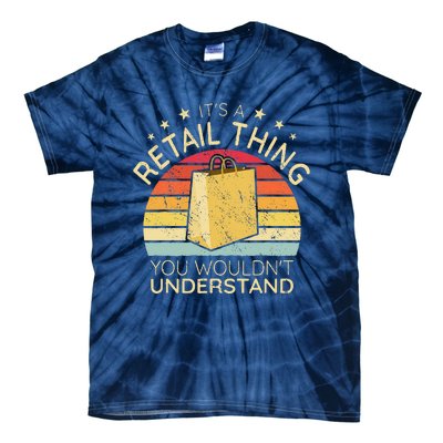 ItS A Retail Thing Checkout Retro Retail Store Worker Tie-Dye T-Shirt