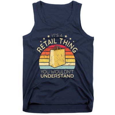 ItS A Retail Thing Checkout Retro Retail Store Worker Tank Top