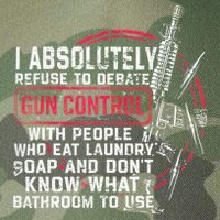 I Absolutely Refuse To Debate Gun Control With People Legacy Tie Dye Trucker Hat