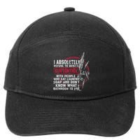 I Absolutely Refuse To Debate Gun Control With People 7-Panel Snapback Hat