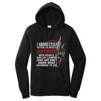 I Absolutely Refuse To Debate Gun Control With People Women's Pullover Hoodie