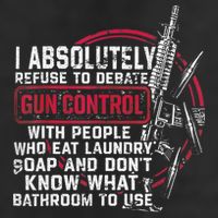 I Absolutely Refuse To Debate Gun Control With People 25L Jumbo Tote