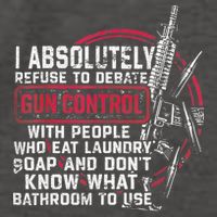 I Absolutely Refuse To Debate Gun Control With People Vector Backpack