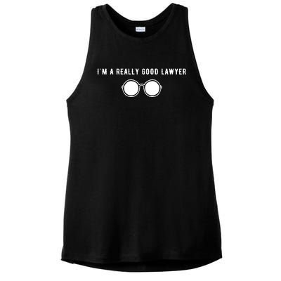 Im A Really Good Lawyer Ladies PosiCharge Tri-Blend Wicking Tank