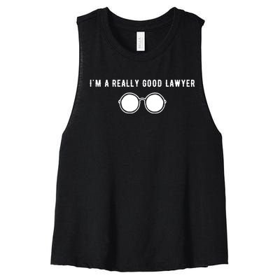 Im A Really Good Lawyer Women's Racerback Cropped Tank