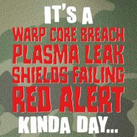 It's A Red Alert Kinda Day Scifi Fan Legacy Tie Dye Trucker Hat