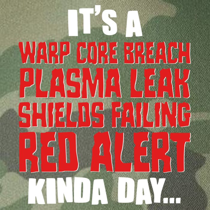 It's A Red Alert Kinda Day Scifi Fan Legacy Tie Dye Trucker Hat