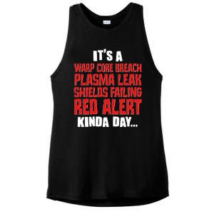 It's A Red Alert Kinda Day Scifi Fan Ladies PosiCharge Tri-Blend Wicking Tank