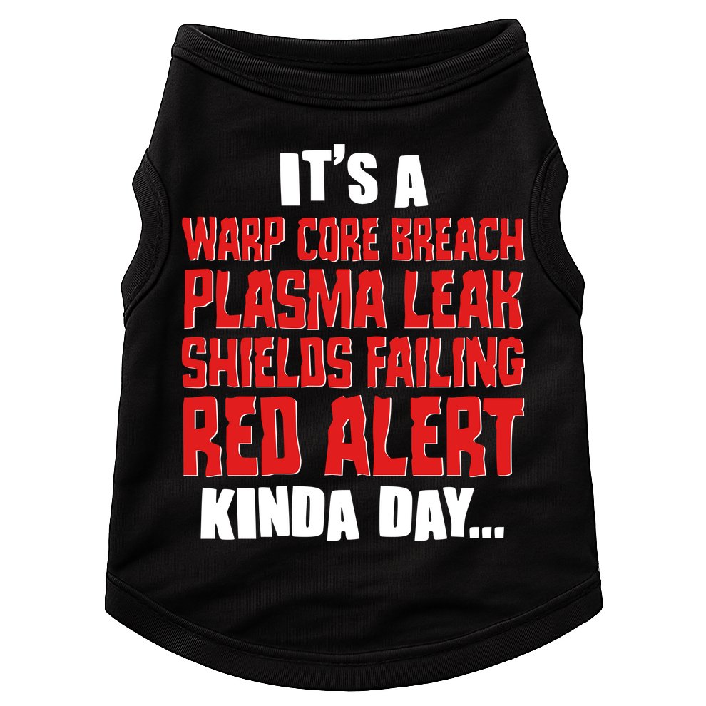 It's A Red Alert Kinda Day Scifi Fan Doggie Tank