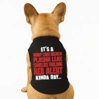 It's A Red Alert Kinda Day Scifi Fan Doggie Tank