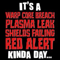 It's A Red Alert Kinda Day Scifi Fan Doggie Tank