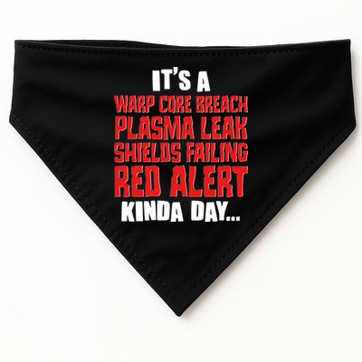 It's A Red Alert Kinda Day Scifi Fan USA-Made Doggie Bandana
