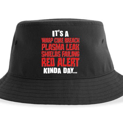 It's A Red Alert Kinda Day Scifi Fan Sustainable Bucket Hat
