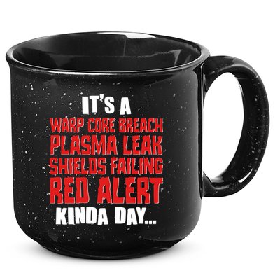 It's A Red Alert Kinda Day Scifi Fan 15oz Campfire Ceramic Mug