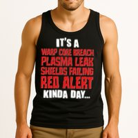 It's A Red Alert Kinda Day Scifi Fan Tank Top