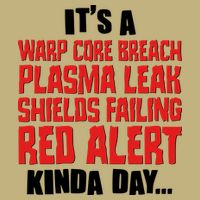 It's A Red Alert Kinda Day Scifi Fan Tall Long Sleeve T-Shirt