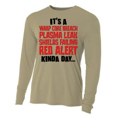 It's A Red Alert Kinda Day Scifi Fan Cooling Performance Long Sleeve Crew