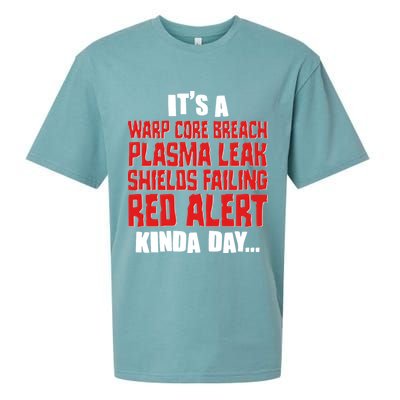 It's A Red Alert Kinda Day Scifi Fan Sueded Cloud Jersey T-Shirt