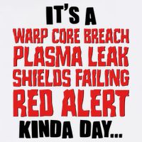 It's A Red Alert Kinda Day Scifi Fan Garment-Dyed Sweatshirt