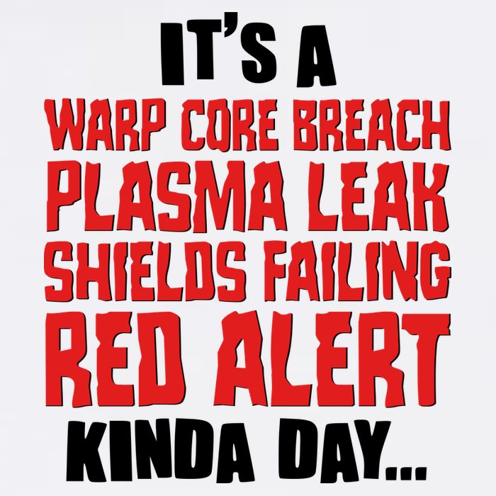 It's A Red Alert Kinda Day Scifi Fan Garment-Dyed Sweatshirt