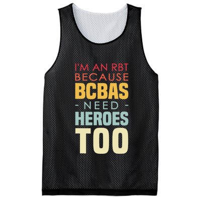 IM An Rbt Because Bcbas Need Heroes Too Behavior Technician Mesh Reversible Basketball Jersey Tank