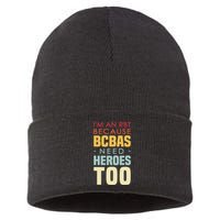 IM An Rbt Because Bcbas Need Heroes Too Behavior Technician Sustainable Knit Beanie