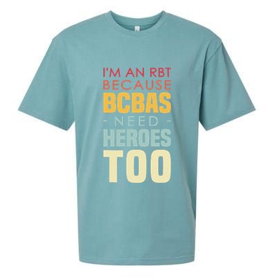 IM An Rbt Because Bcbas Need Heroes Too Behavior Technician Sueded Cloud Jersey T-Shirt