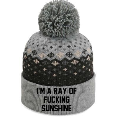 I'm A Ray Of Fucking Sunshine The Baniff Cuffed Pom Beanie